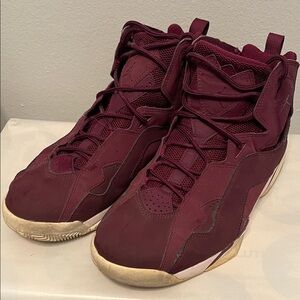 Burgundy High-Top Sneakers